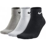 Nike 3PPK VALUE COTTON QUARTER SX4926001 černá – Sleviste.cz