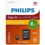 Philips SDHC 8 GB class 10 FM08SD45B – Zbozi.Blesk.cz