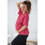 Triko ke kojení Mamahood Red Stripes – Zboží Dáma
