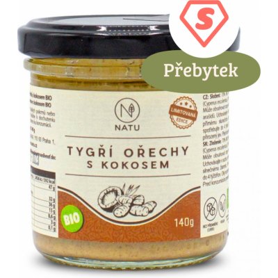 Natu Krém z tygřích ořechů s kokosem BIO 140 g – Hledejceny.cz