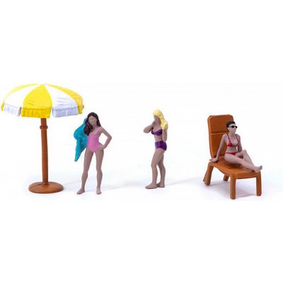 American Diorama Beach Girls Set TARMAC:1:64 – Zbozi.Blesk.cz