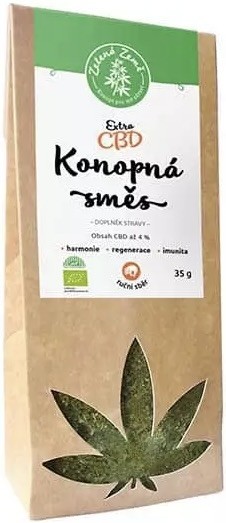 Zelená Země CBD Extra konopná směs 4% 35 g