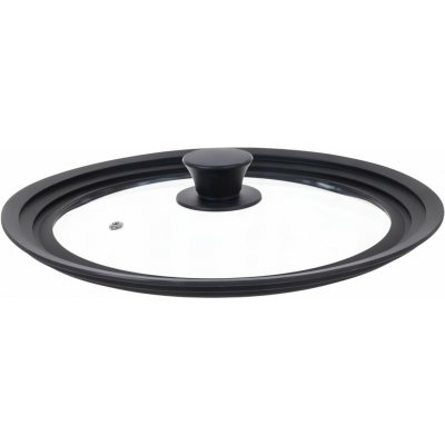 Ruhhy 25561 Univerzální skleněná poklice se silikonovým lemem 3 v 1, 28/30/32 cm – Zboží Dáma