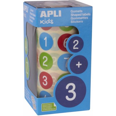 Samolepicí číslice Apli, mix barev, 900 samolepek – Sleviste.cz