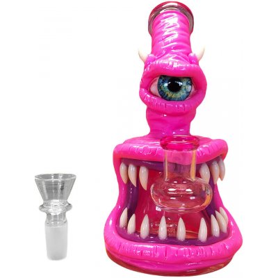Black Sheep Skleněný Bong Monster Glass Clay 16 cm Růžová – Hledejceny.cz