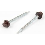 Střešní šroub + EPDM 4,8 x 60 mm, samovrtný - Hnědá RAL 8017 / balení 100 ks – Zboží Mobilmania