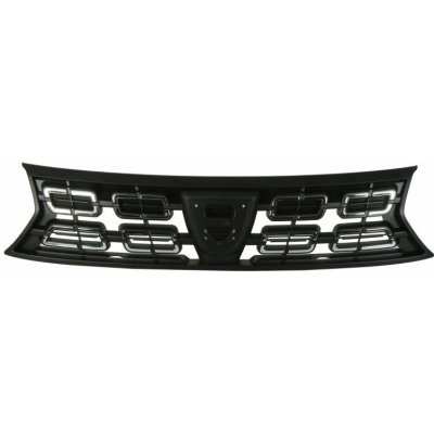 BLIC Středová přední mřížka (otvor kameru, černá/lakovatelná) DACIA DUSTER II HM 10.17-10.23 | Zboží Auto