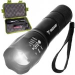 CREE LED T6 baterka – nabíjecí taktická svítilna s USB nabíjením – Zboží Mobilmania