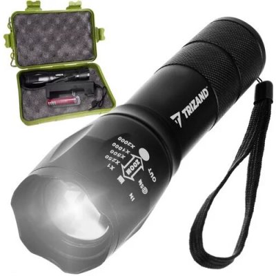 CREE LED T6 baterka – nabíjecí taktická svítilna s USB nabíjením – Zboží Mobilmania