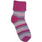 Diba dětské vlněné ponožky pruhované Neutrální barvy – Zboží Mobilmania