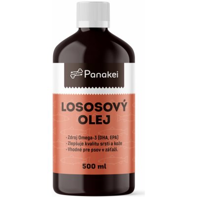 Panakei Lososový olej pro psy z Norska 500 ml – Zbozi.Blesk.cz