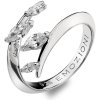 Prsteny Hot Diamonds Stříbrný prsten Emozioni Alloro se zirkony ER023