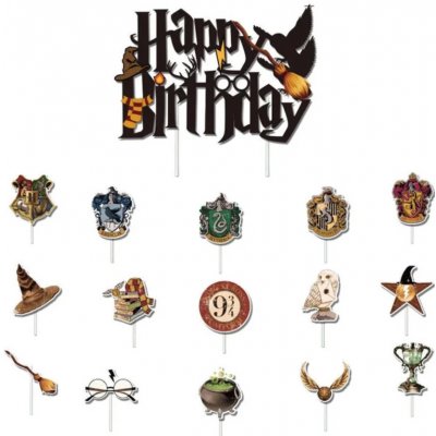Dekorace na dort ve stylu Harry Potter Motiv: Varianta A
