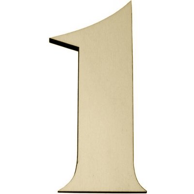 Kateon Přírodní dřevěné domovní číslo - TOPOL varianta: číslo 1 – Zboží Mobilmania