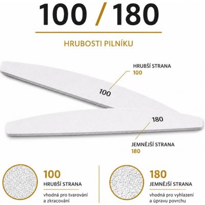 Petra nehty Pilník na nehty loďka bílý střed 100/180 – Sleviste.cz