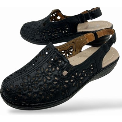 Koka Dámské černé sandály s otevřenou patou Černá – Hledejceny.cz