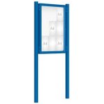 PROCITY Venkovní vitrína model 2000 9 x A4, modrá, včetně sloupků | Zboží Auto