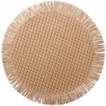Mybesthome Prostírání kulaté PASO béžová Ø 38cm – Zboží Dáma