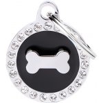 MF BLACK GLAM BONE 2,85x2,15cm gravírovateľný přívěsek – Zboží Mobilmania