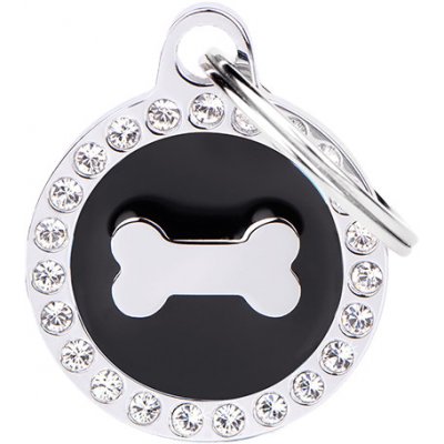 MF BLACK GLAM BONE 2,85x2,15cm gravírovateľný přívěsek – Zboží Mobilmania