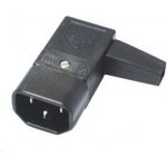PREMIUMCORD Konektor napájecí 230V na (samec, IEC C14), úhlový – Sleviste.cz