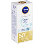 Nivea Sun Derma Skin Clear SPF50+ lehký pleťový krém na opalování 40 ml – Zboží Dáma
