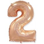 Balón foliový číslice ROSE GOLD 115 cm 2 – Zboží Dáma