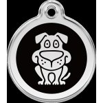 Red Dingo Pes černá velikost známky S 20 mm – Zboží Mobilmania