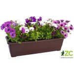 Samozavlažovací truhlík Plastia Bergamot hnědý 80 cm 190-9058025 – Zbozi.Blesk.cz