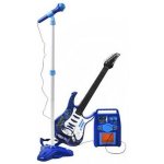 Kruzzel 22409 Dětská rocková elektrická kytara a zesilovač a mikrofon modrá – Hledejceny.cz