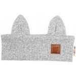 Baby Nellys Čelenka Cat s oušky pro děti Hand Made šedý melír – Zboží Dáma