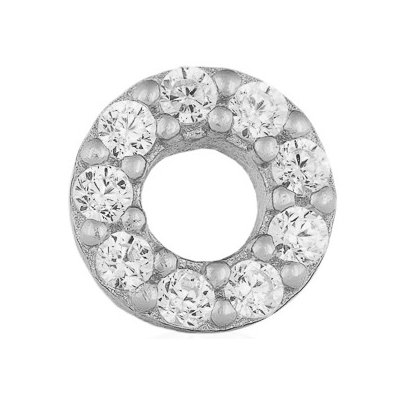 Franco Bene Kruhová piercingová náušnice stříbrná 647 – Zboží Dáma