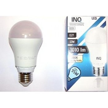 INQ LED žárovka E27 12W A60 Teplá bílá