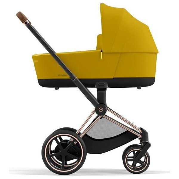 Kočárek Cybex e-Priam 3.0 Rám s Podvozkem Sedačky + Korba Mustard Yellow 2023