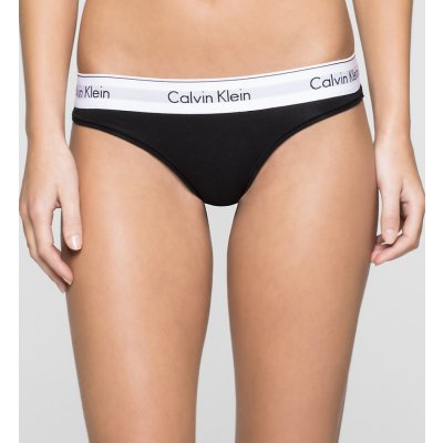 Calvin Klein Tanga Thong Modern cotton F3786E001 černá – Zbozi.Blesk.cz