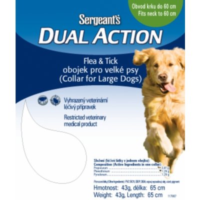 Sergeant's Dual Action Antiparazitivní obojek velký pes 65 cm – Hledejceny.cz