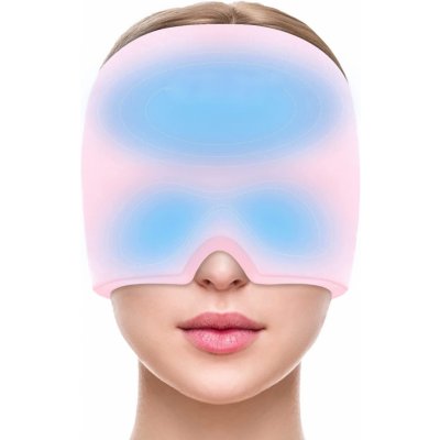 UVtech Migraine 1 Chladící gelová maska na obličej růžová – Zboží Dáma