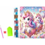 Norimpex Diamantové malování na plátně Jednorožci v kočáru 23 x 30 cm – Sleviste.cz