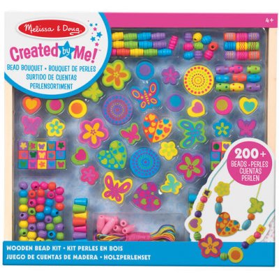 MELISSA & DOUG Dřevěné korálky 200ks – Zbozi.Blesk.cz