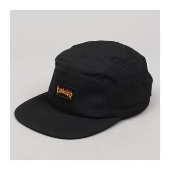 Thrasher Flame Logo 5-Panel Hat Black