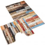 Bellatex 3D tisk sada dřevěná podlaha sada 60 x 100 60x50 cm – Zboží Dáma