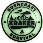 JUBÖ Nášivka KRAKEN Bushcraft & Survival ø8 cm fluorescentní – velcro – Hledejceny.cz