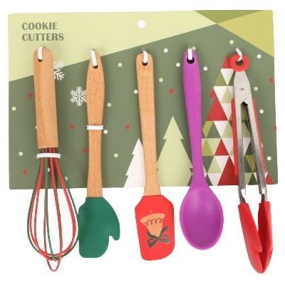 Det Gamle Apotek Kuchyňské náčiní Christmas – set 5 ks, multi barva, dřevo, plast – Zboží Mobilmania