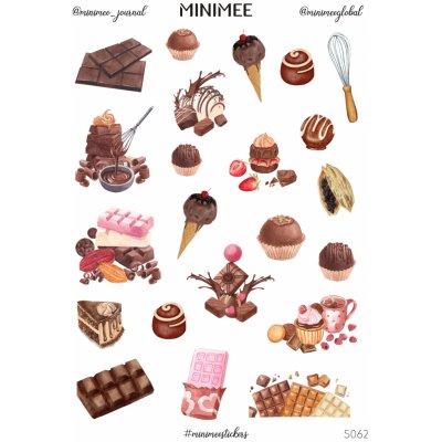 Samolepky MINIMEE - Čokoláda – Zboží Živě