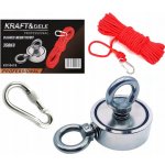 KRAFT&DELE Magnet fishing 140kg oboustranný pro lovce pokladů KD10415 – Zboží Dáma