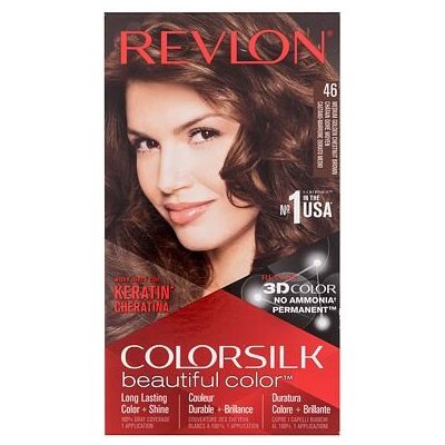 Revlon Colorsilk Beautiful Color barva na vlasy na barvené vlasy na všechny typy vlasů 46 Medium Golden Chestnut Brown 59,1 ml