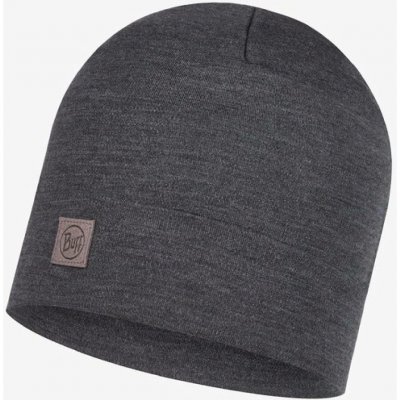 Buff Merino Heavyweight Beanie solid grey šedá – Hledejceny.cz
