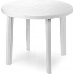 Bibl Zahradní kulatý stolek DON bílá, plast, 90 cm – Hledejceny.cz