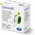 Omnisilk náplast bílé hedvábí 2,5 cm x 5 m 1 ks – Zboží Mobilmania