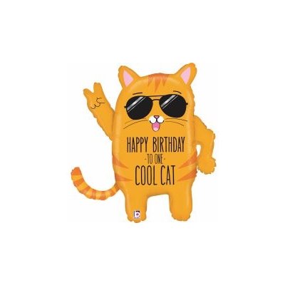 GRABO fóliový balónek Cool Cat 33 84cm nafukovací – Zboží Dáma